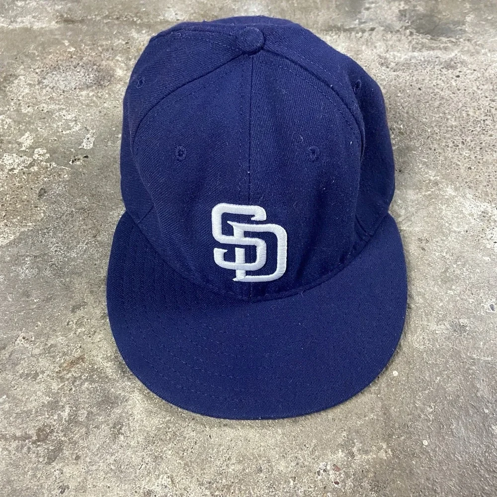 New Era San Diego Padres 59FIFTY Fitted Cap Size‎ 7 1/4 Blue MLB Baseball Logo